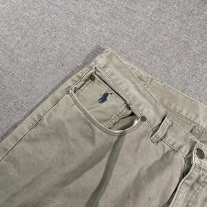 Polo Ralph Lauren Authentic Dungaree Chinos Mens 38x32 Green Cotton Twill Pants